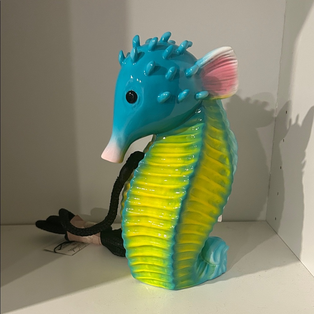 Timmy Woods Blue and Yellow Seahorse Bag